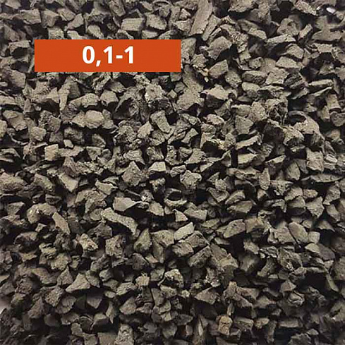Резиновая крошка, фракция 0,1-1 мм